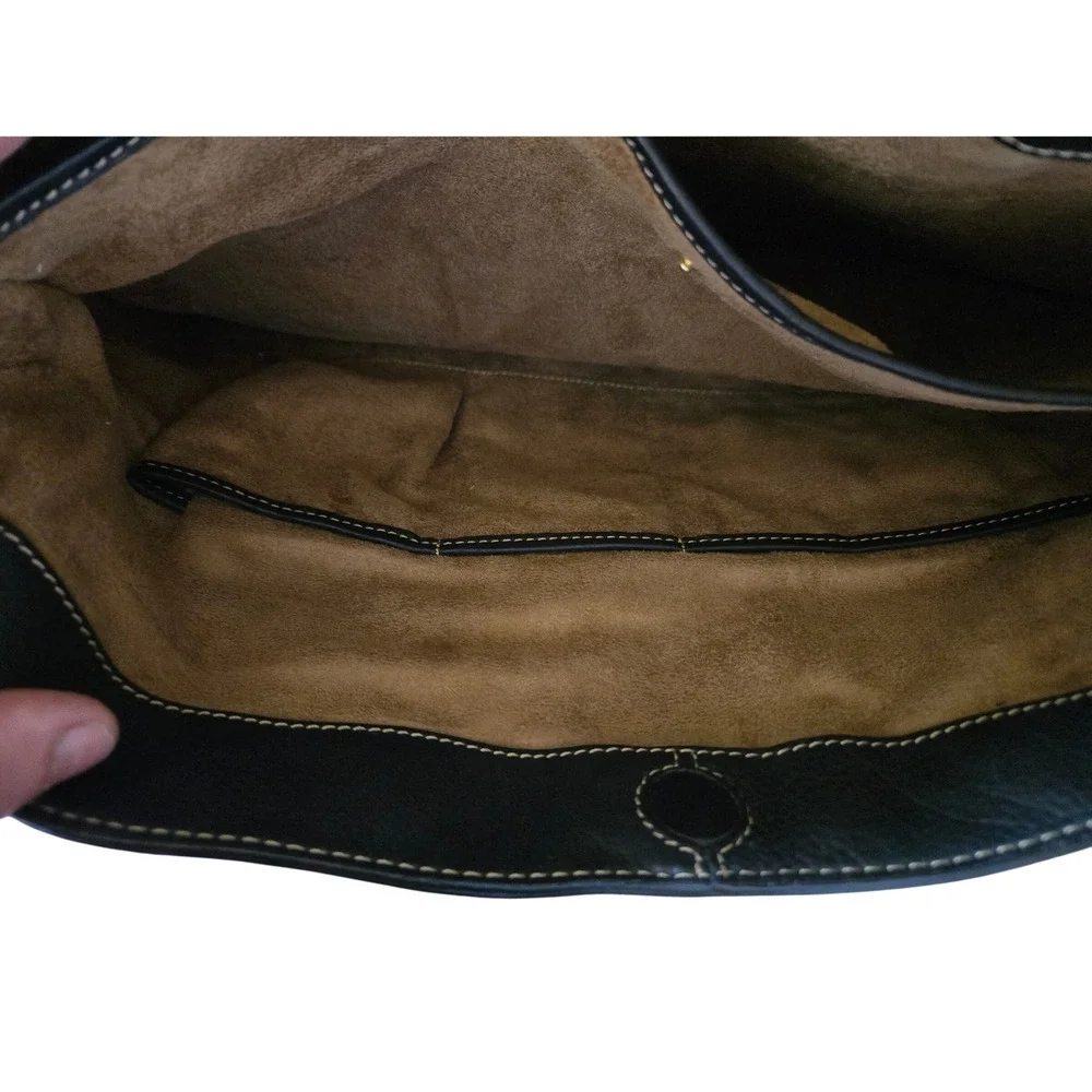 Liz Claiborne NYC Classic Chic NWOT BROWN Leather Crossbody Luxury Work Tote